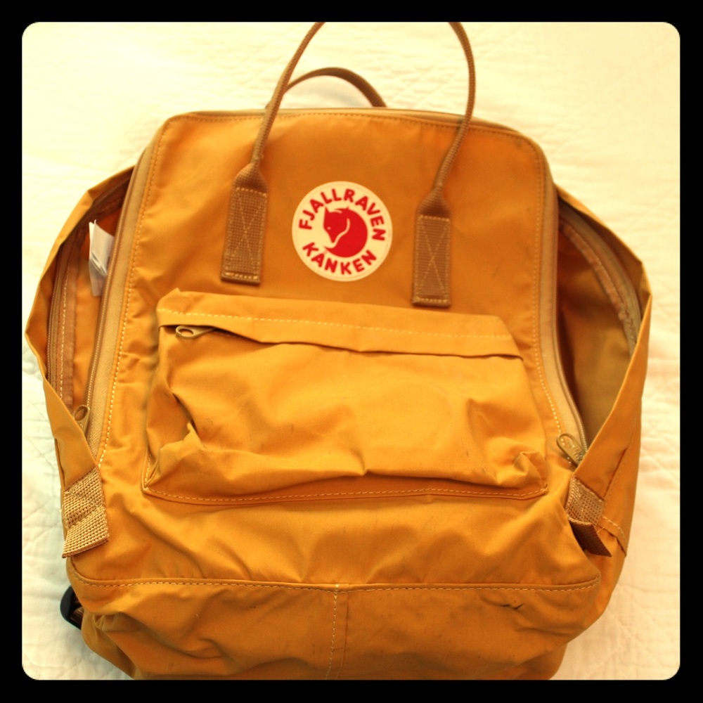 Fjallraven Kanken Backpack in Mustard